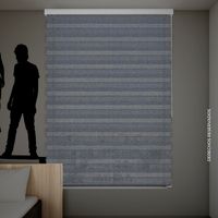 Cortina Enrollable Roller Duo 100x170 cm Gris Terra - Homecenter.com.co