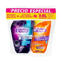 Combo Detergente Ropa Oscura 1.8 Litros + Detergente Bicarbonato 1.8 Litros