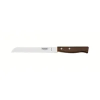 Cuchillo para Pan 18cm Acero Inoxidable con Mango en Madera Tradicional CaféTramontina