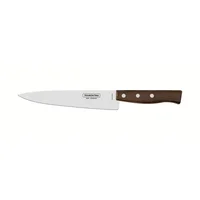 Cuchillo Multifunción 20cm Acero Inoxidable con Mango en Madera Tradicional Café Tramontina