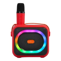 Parlante Bluetooth Portátil con Micrófono y Luces RGB