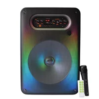 Parlante Portátil con Luces Bluetooth USB y Karaoke