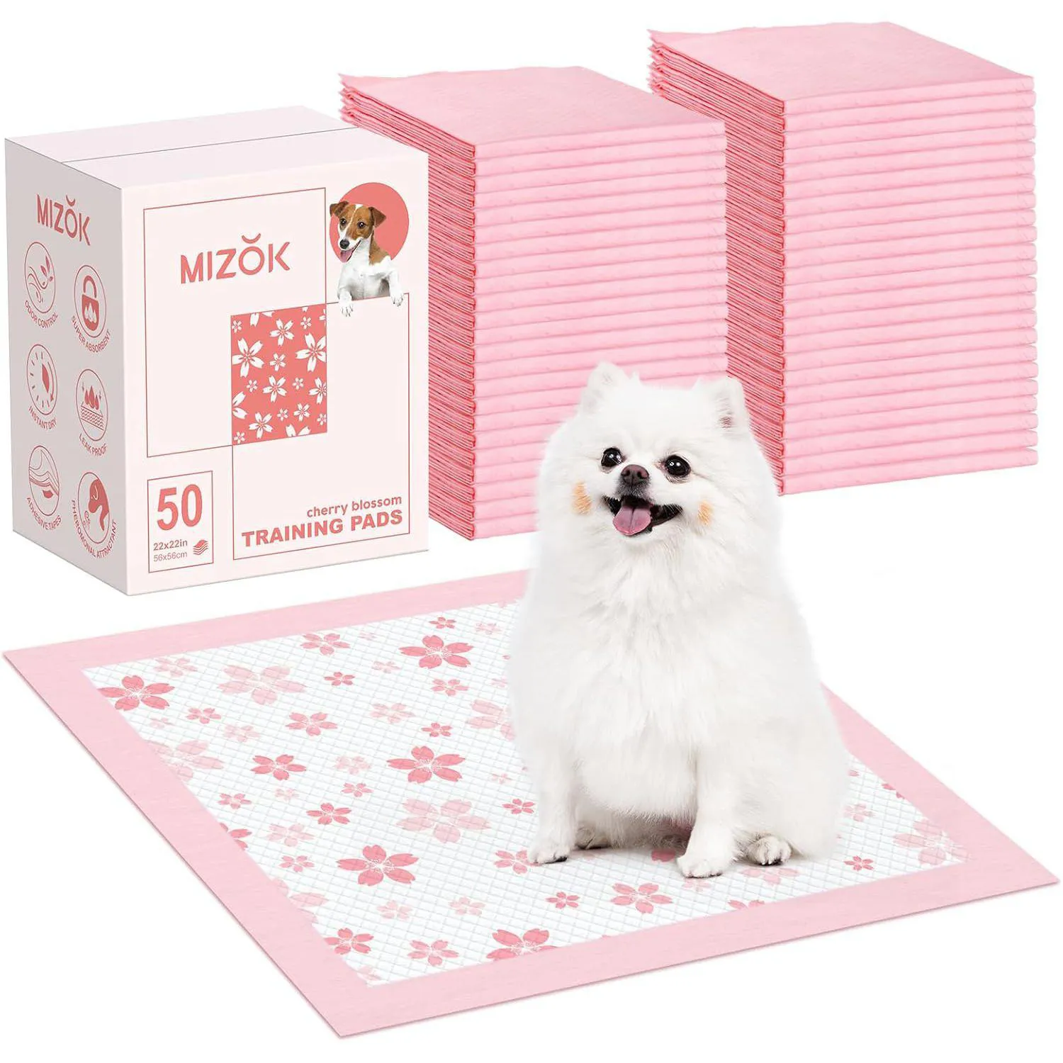 Almohadillas Absorbentes MIZOK para Entrenamiento de Mascotas