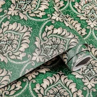 Papel Contact JZ·HOME Damasco Verde Autoadhesivo