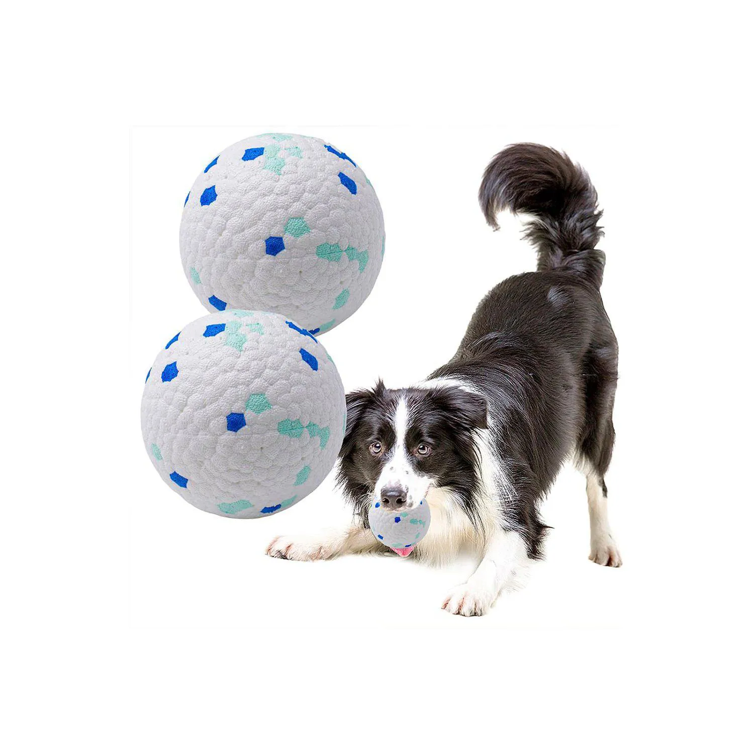 Pelotas Flotantes Para Perros Paquete De 2 Resistentes A Mordidas Con Alto Rebote