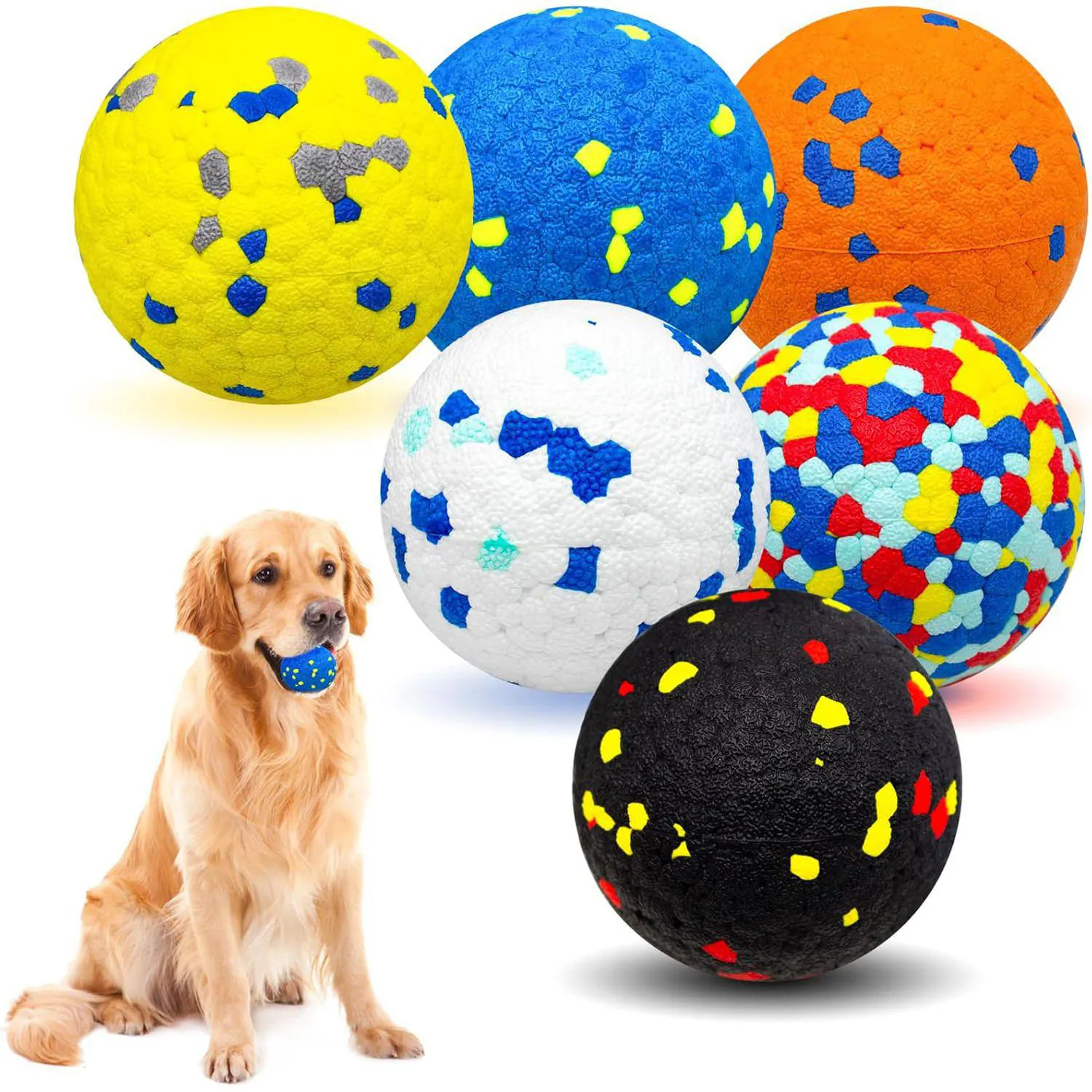 Juego De Pelotas De Tenis Para Perros Resistentes A Mordidas Paquete De Seis
