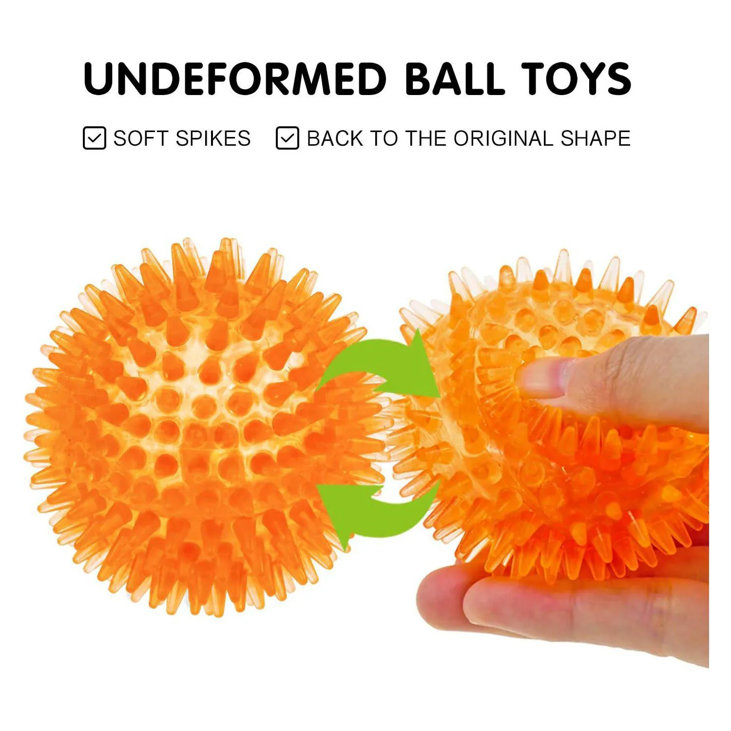 Pelotas Chirriantes Para Perros Pequeños Con Picos De Goma Segura 4