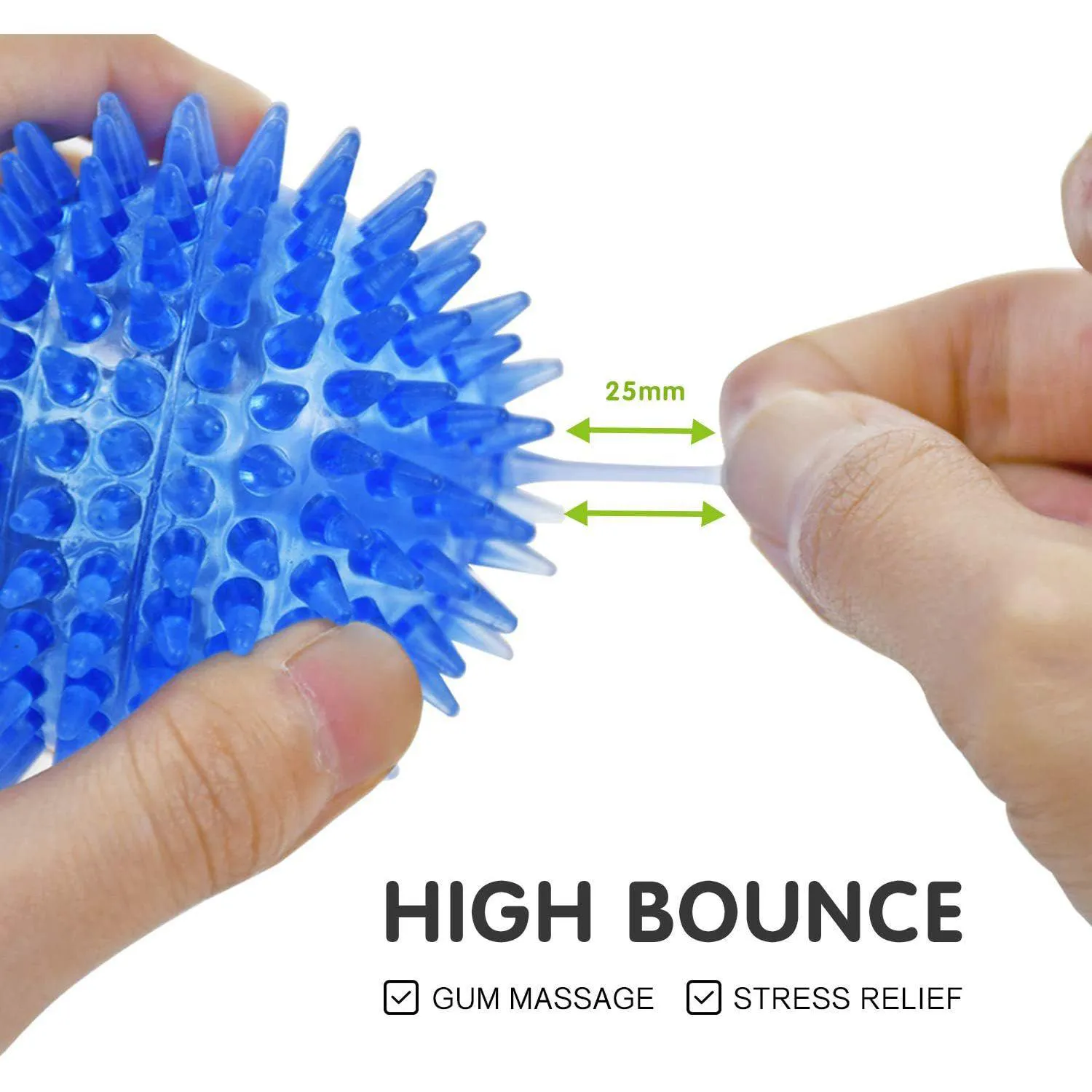 Pelotas Chirriantes Para Perros Pequeños Con Picos De Goma Segura 5