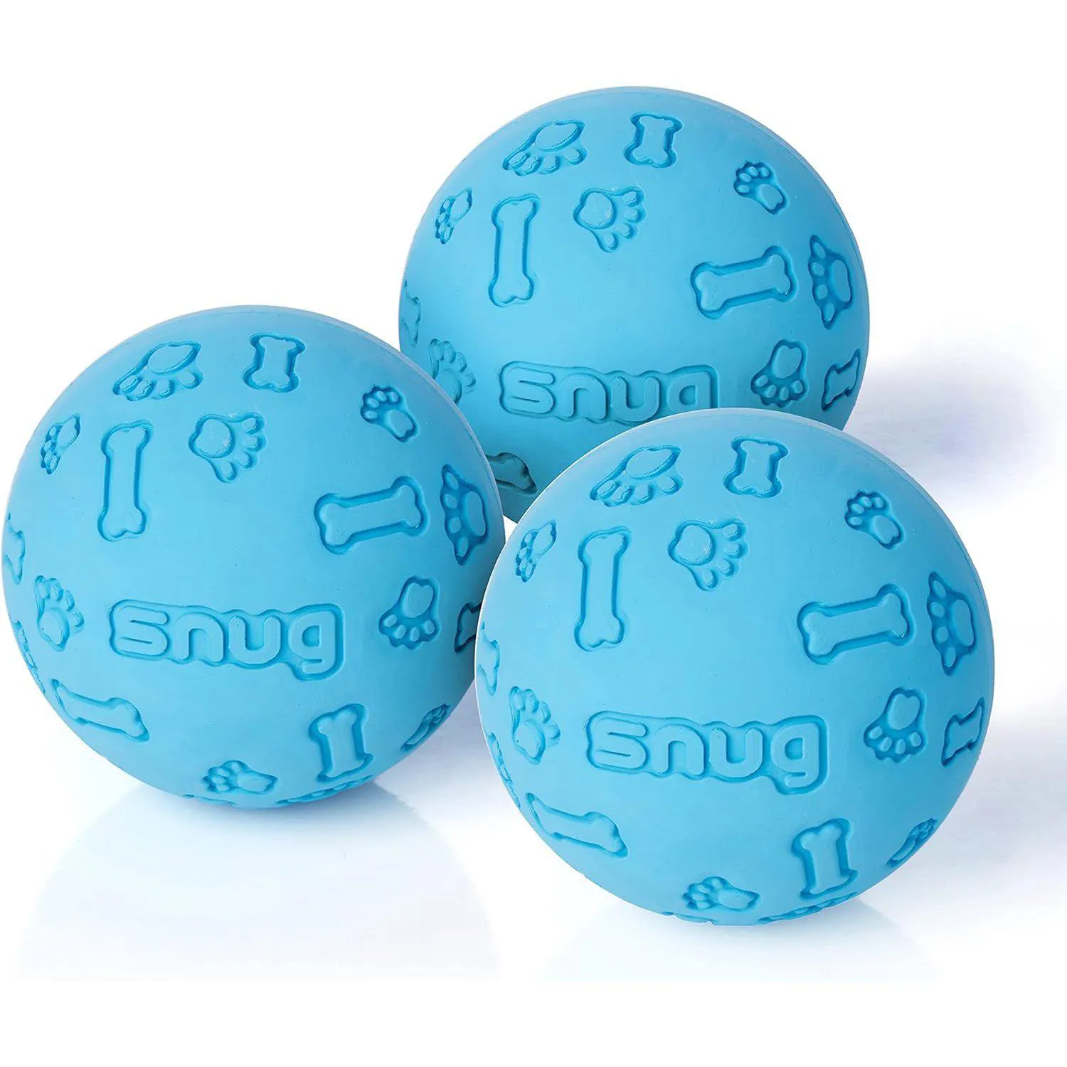 Pelotas De Goma Para Perros Paquete De 3 Resistentes Sin BPA Tamaño Tenis