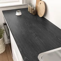 Papel Contact STICKEEP De Madera Gris Y Negra Autoadhesivo Impermeable