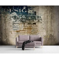 Papel Tapiz Retro De Graffiti Para Dormitorio Con Paneles De Seda