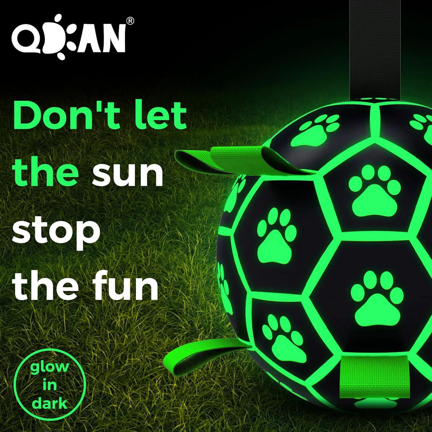 Pelota Para Perros Que Brilla En La Oscuridad Con Correas Ideal Para Juego Activo 6
