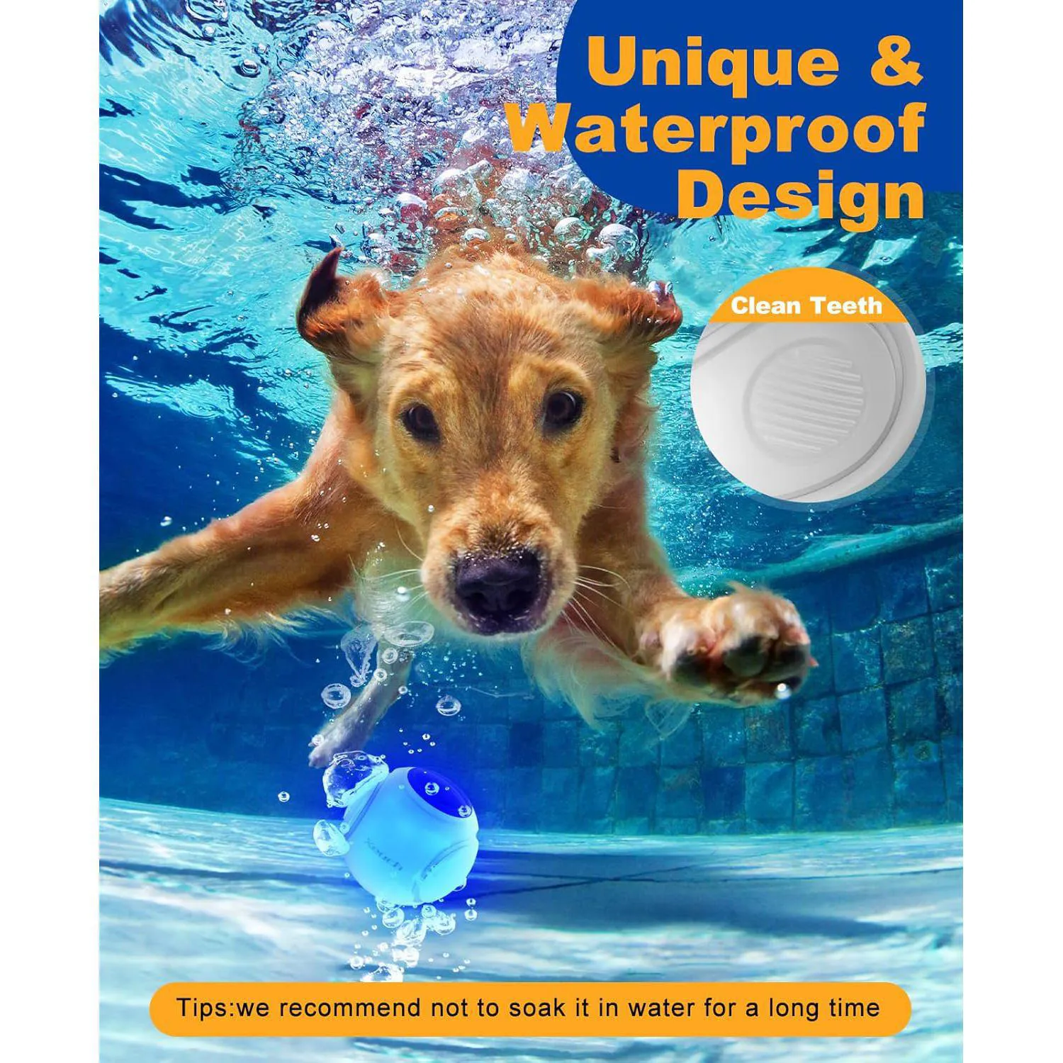 Pelota LED Recargable para Perros con Rebote Automático Aroma Natural y Alta Durabilidad 6