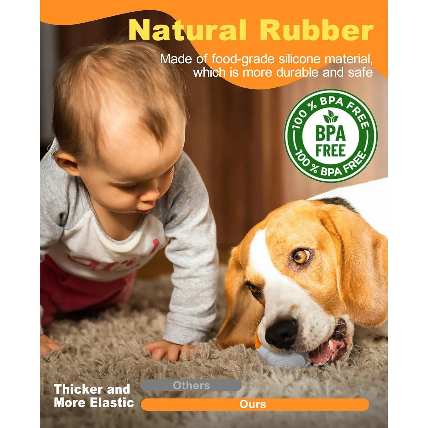 Pelota LED Para Perros Con Aroma Natural Y Carga Rápida Resistente Al Agua 3
