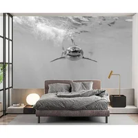  Papel Tapiz Eierme Moderno De Tiburón Para Dormitorio