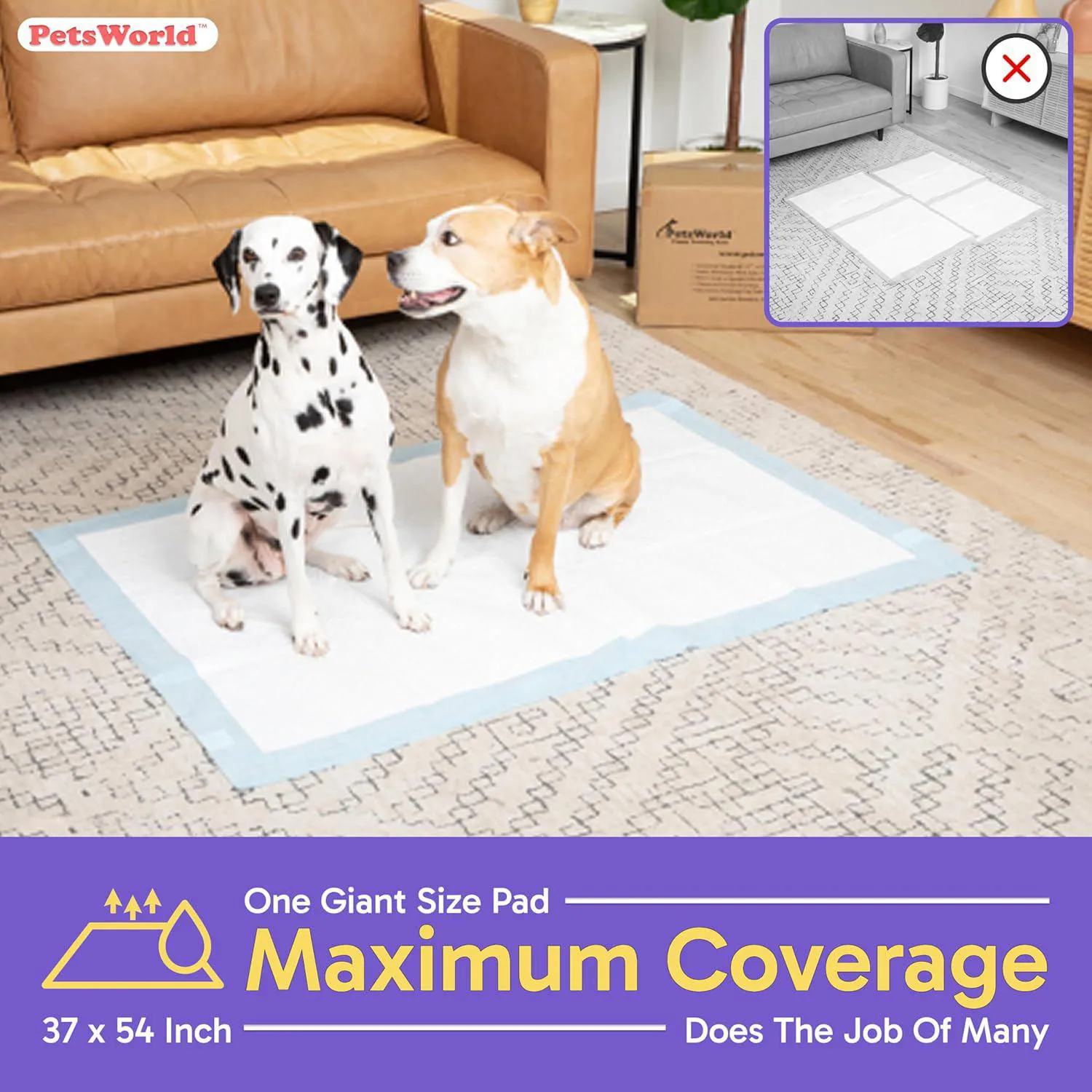 Almohadillas Para Entrenamiento De Perros PETSWORLD Resistentes Y Absorbentes