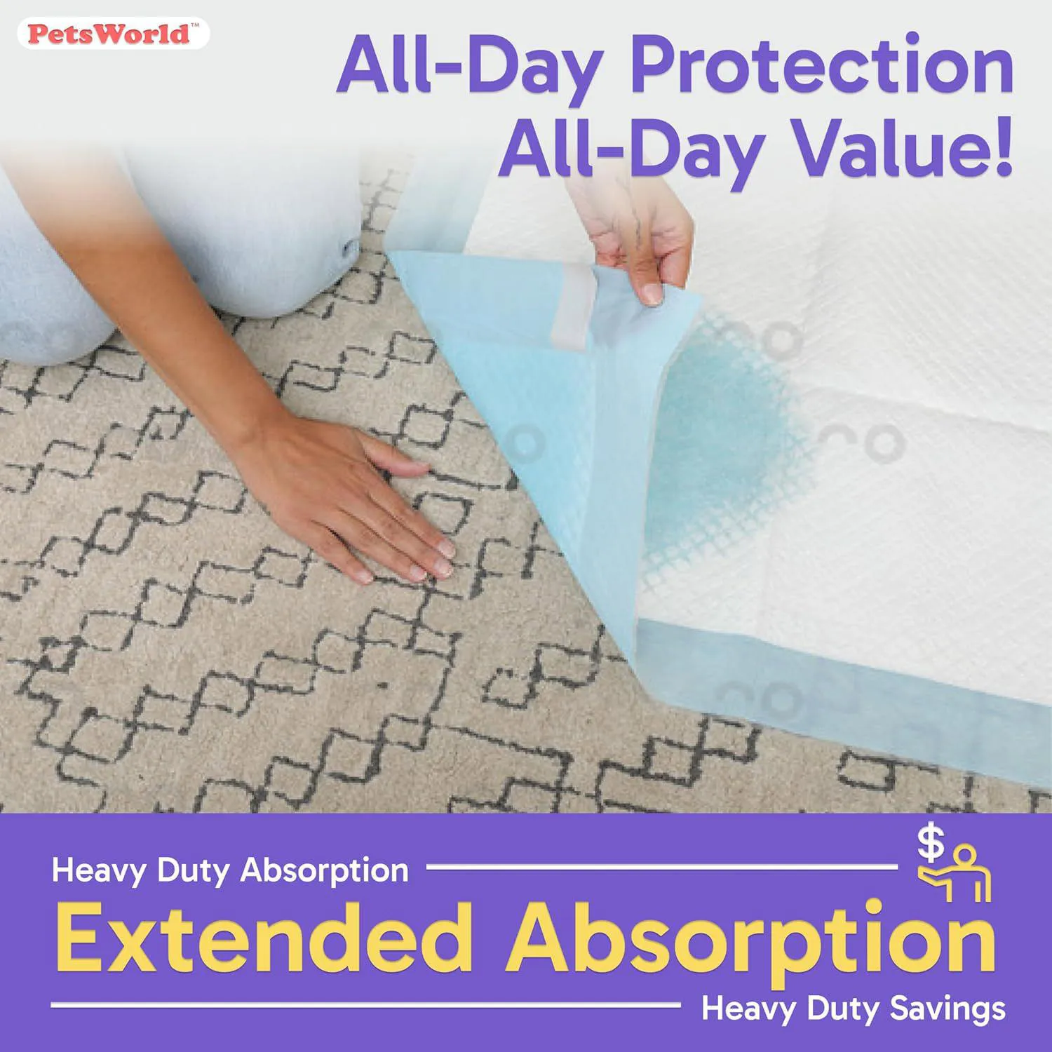 Almohadillas Para Entrenamiento De Perros PETSWORLD Resistentes Y Absorbentes 5