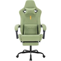 Silla SUKIDA Gamer Ergonómica con Masaje Reclinable y Reposapiés Ajustable