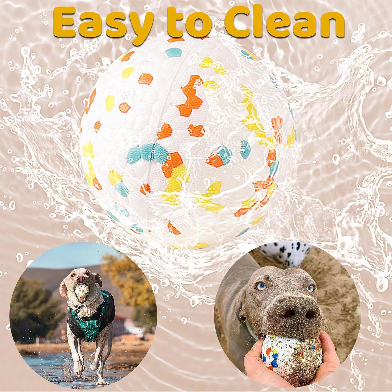 Pelota Resistente Para Perros Masticadores Agresivos Con Alta Elasticidad 5