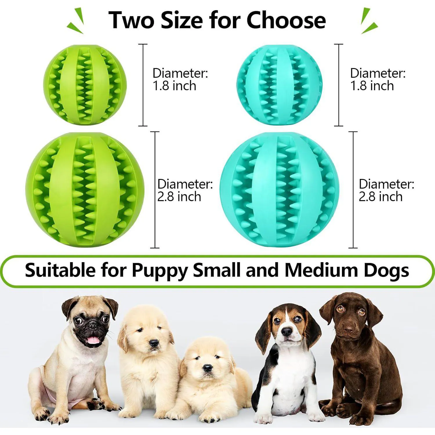 Pelota De Goma Para Perros Bojafa Con Dispensador De Golosinas Y Diseño Resistente 4