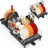 Escurridor de Platos Toolf Plegable en Acero Inoxidable, Compacto y Duradero