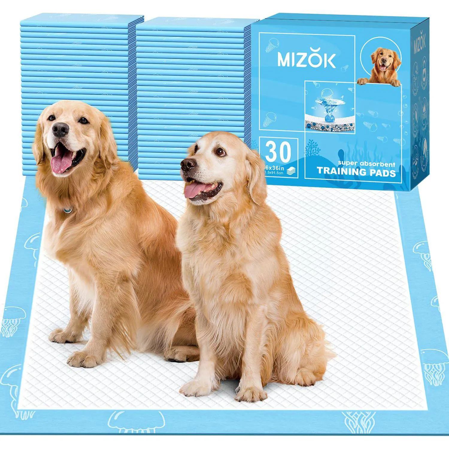 Almohadillas Jumbo para Perros con Control de Olor y Absorción de Alta Capacidad