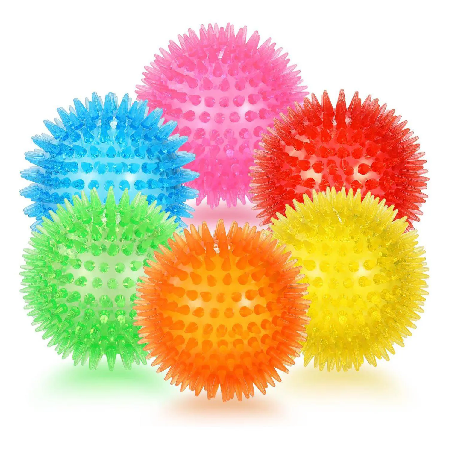 Pelotas Chirriantes Para Perros Paquete De 6 Flotantes Con Textura Para Dentición