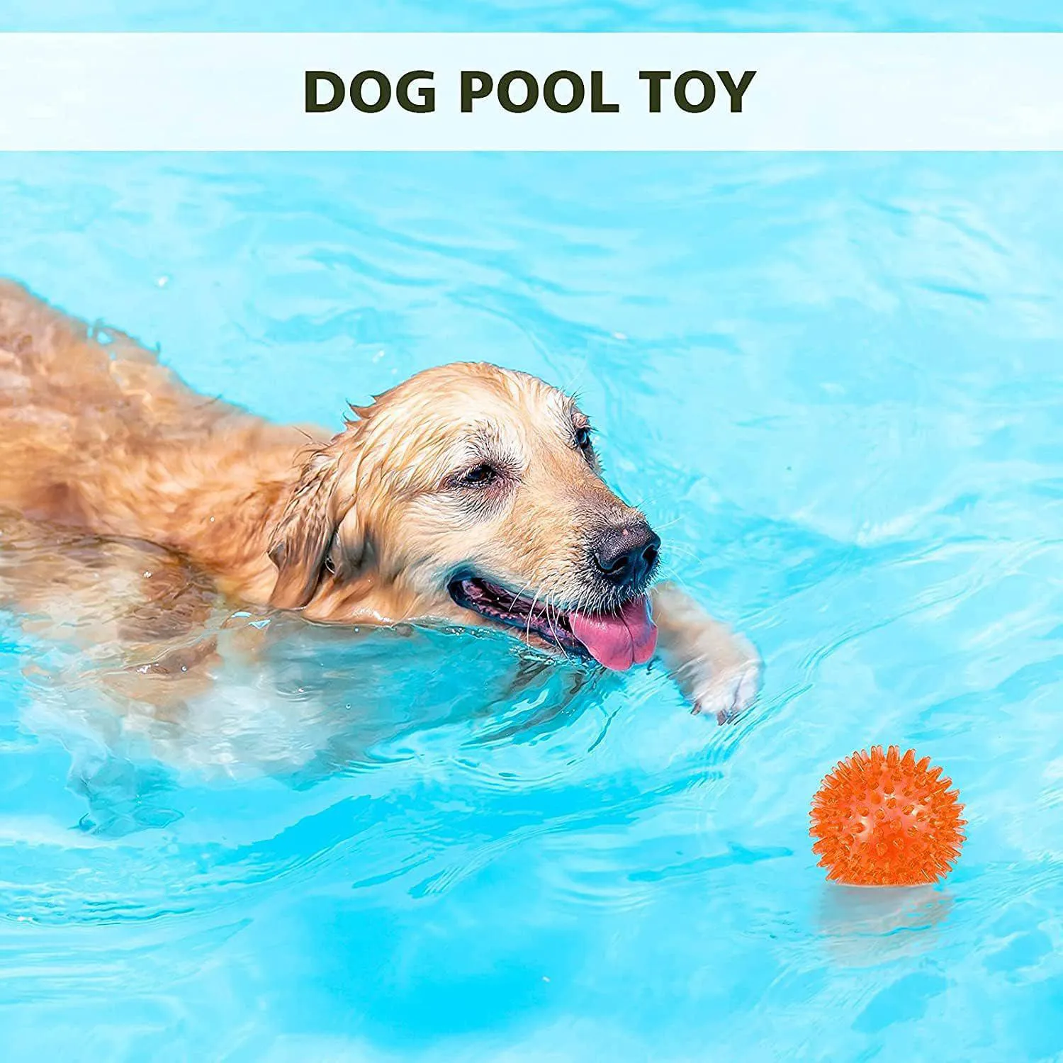 Pelotas Chirriantes Para Perros Paquete De 6 Flotantes Con Textura Para Dentición 5