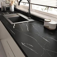 Papel Contac Mármol Negro Mate Autoadhesivo Wallercity