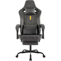 Silla SUKIDA Gamer Ergonómica con Masaje Reclinable y Reposapiés Ajustable