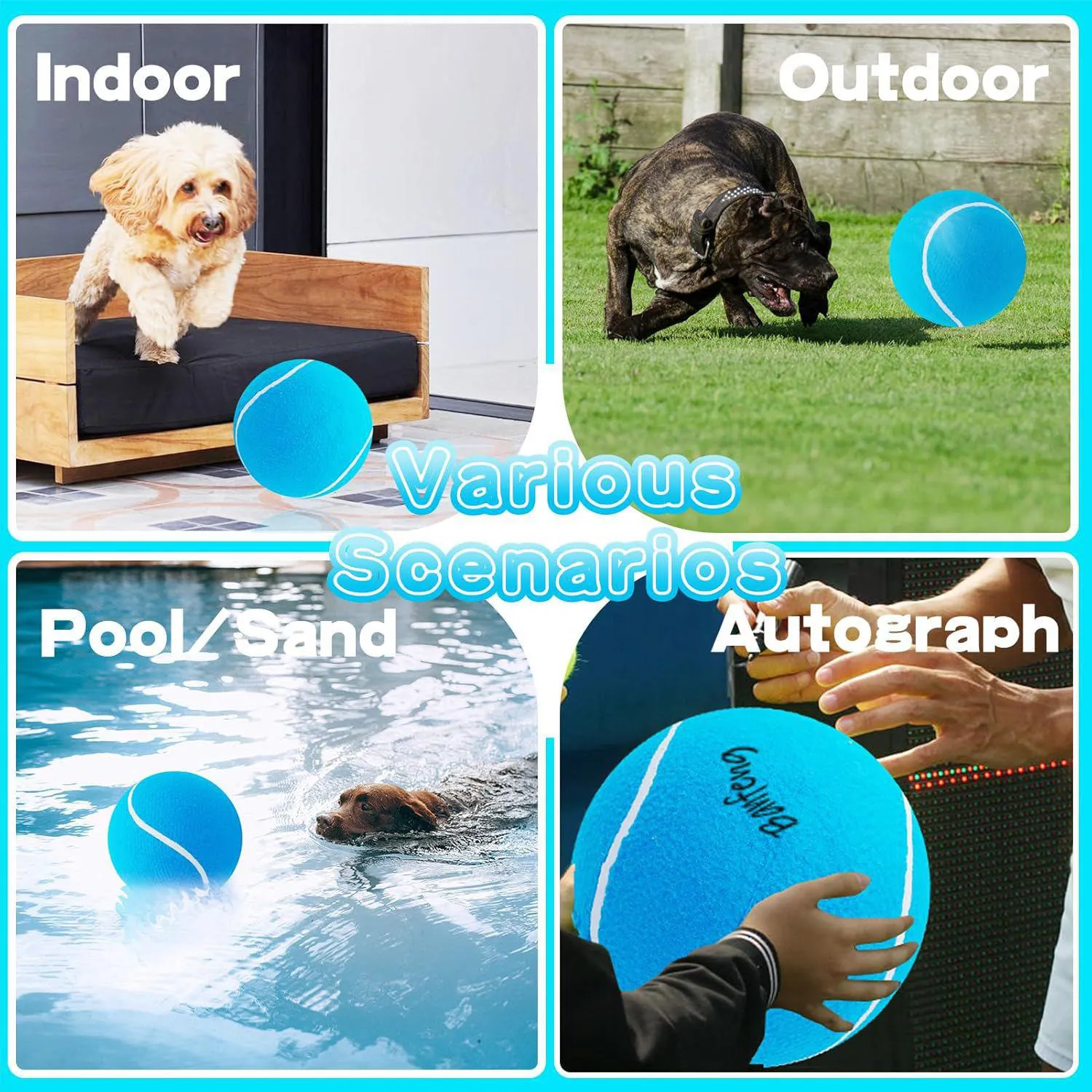 Pelotas Inteligentes Para Perros Con Movimiento Automático Vibración Y Luz LED Recargables 7