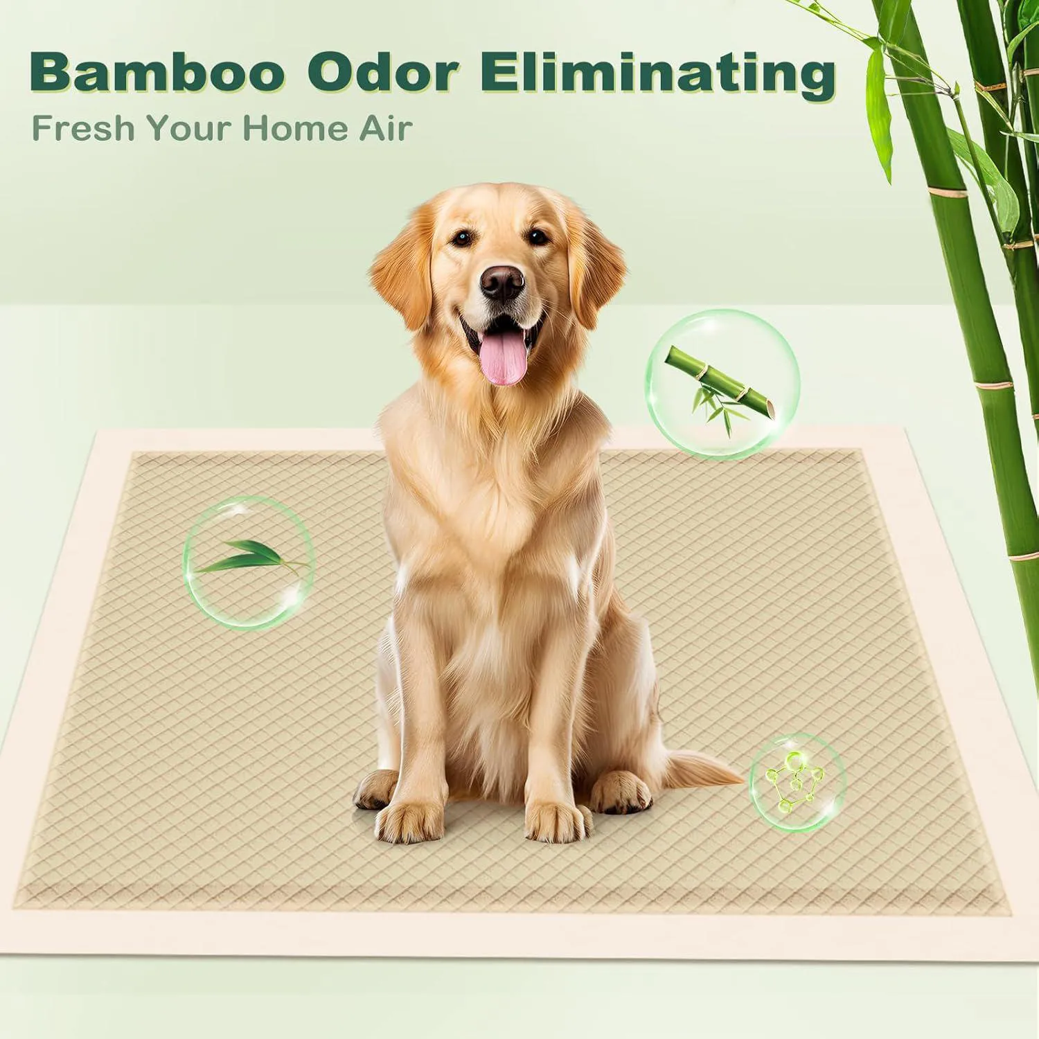 Almohadillas XL de Bambú para Cachorros con Control de Olores y Adhesivo Seguro 4