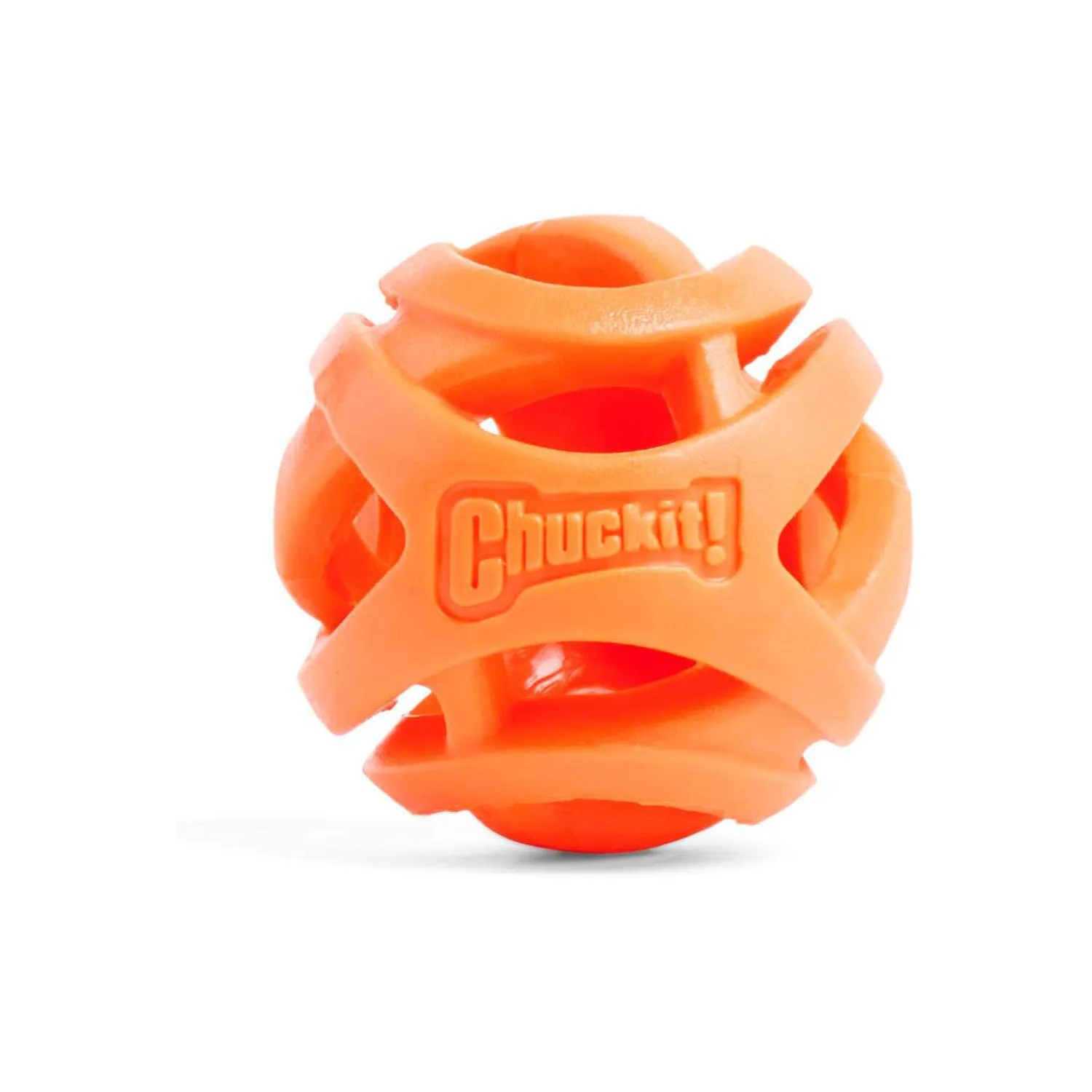 Pelota para Perros con Diseño Perforado y Rebote Activo Color Naranja