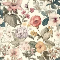 Papel Contac Jeweluck Floral de Amapolas Multicolor Autoadhesivo