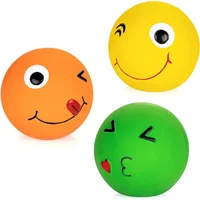 Pelotas De Látex Para Perros CHIWAVA Paquete De Tres Con Sonido Chirriante
