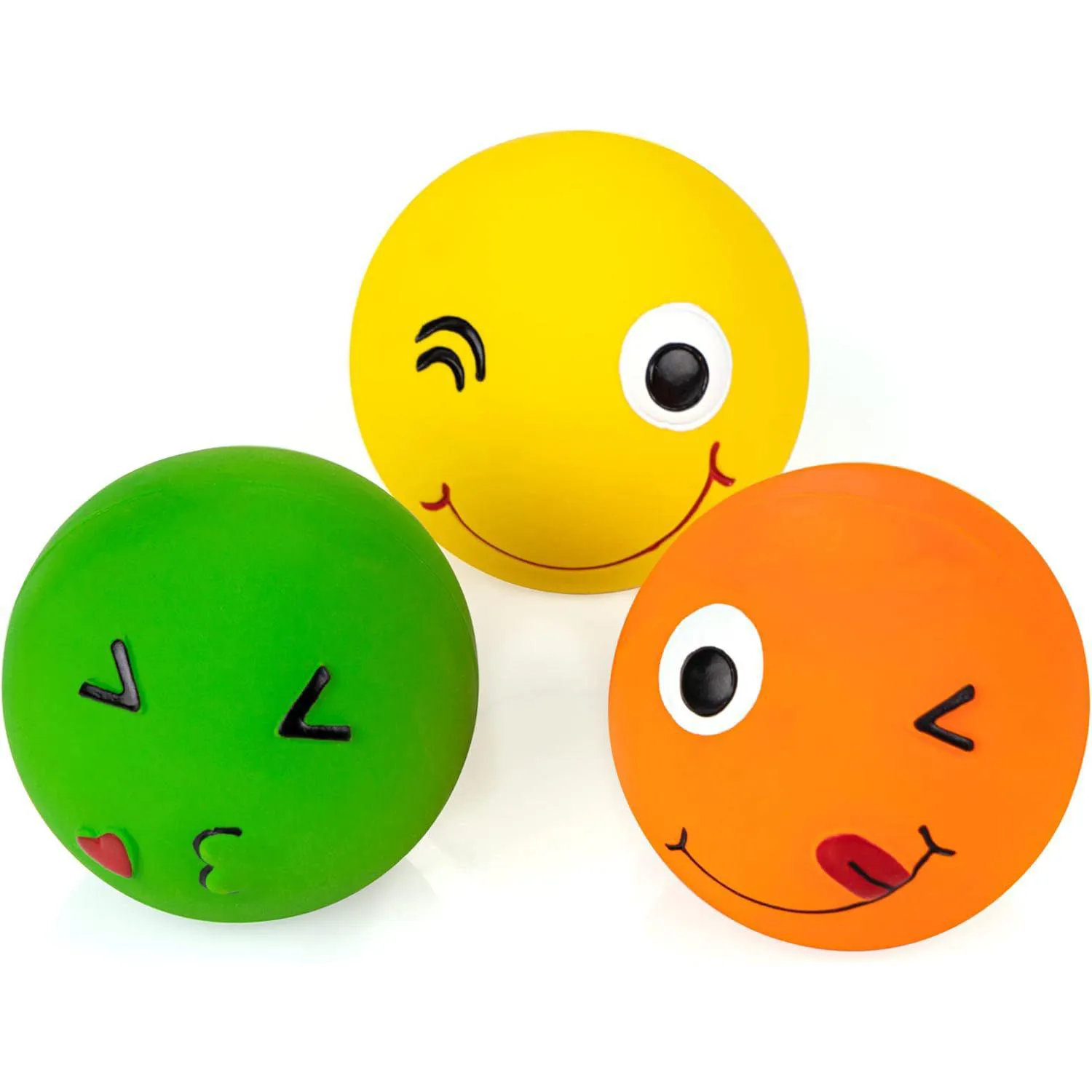 Pelotas De Látex Para Perros CHIWAVA Paquete De Tres Con Sonido Chirriante 6