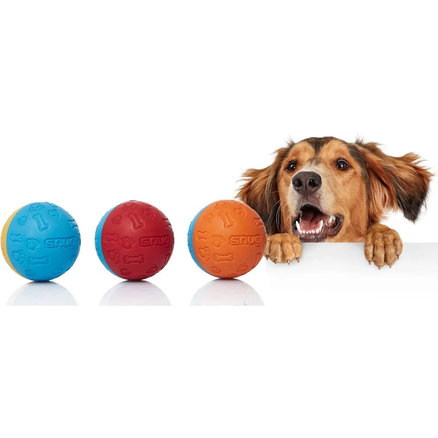 Pelotas de Goma Resistentes para Perros Pequeños y Medianos Color Original 3
