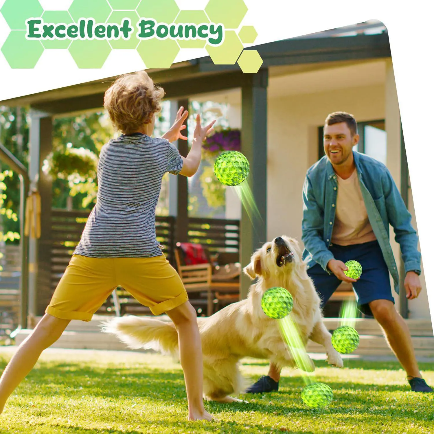 Pelota Chirriante Para Perros Resistente Con Sabor A Carne Ideal Para Masticadores 5