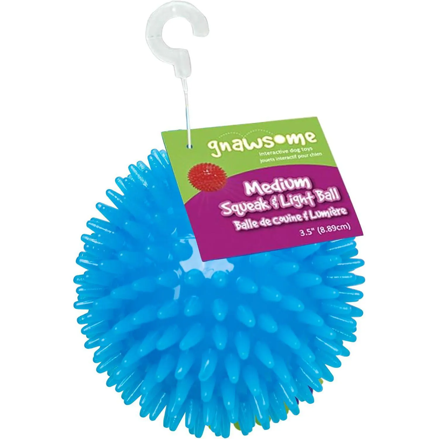 Pelota Gnawsome con Luz y Sonido para Perros con Textura Dental Activa