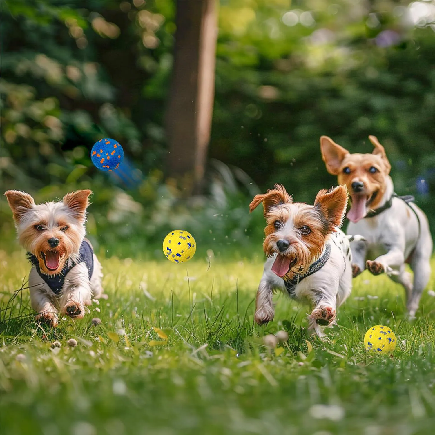 Pelotas De Tenis Para Perros Ultra Resistentes Flotantes Paquete De Cuatro Lepawit 8