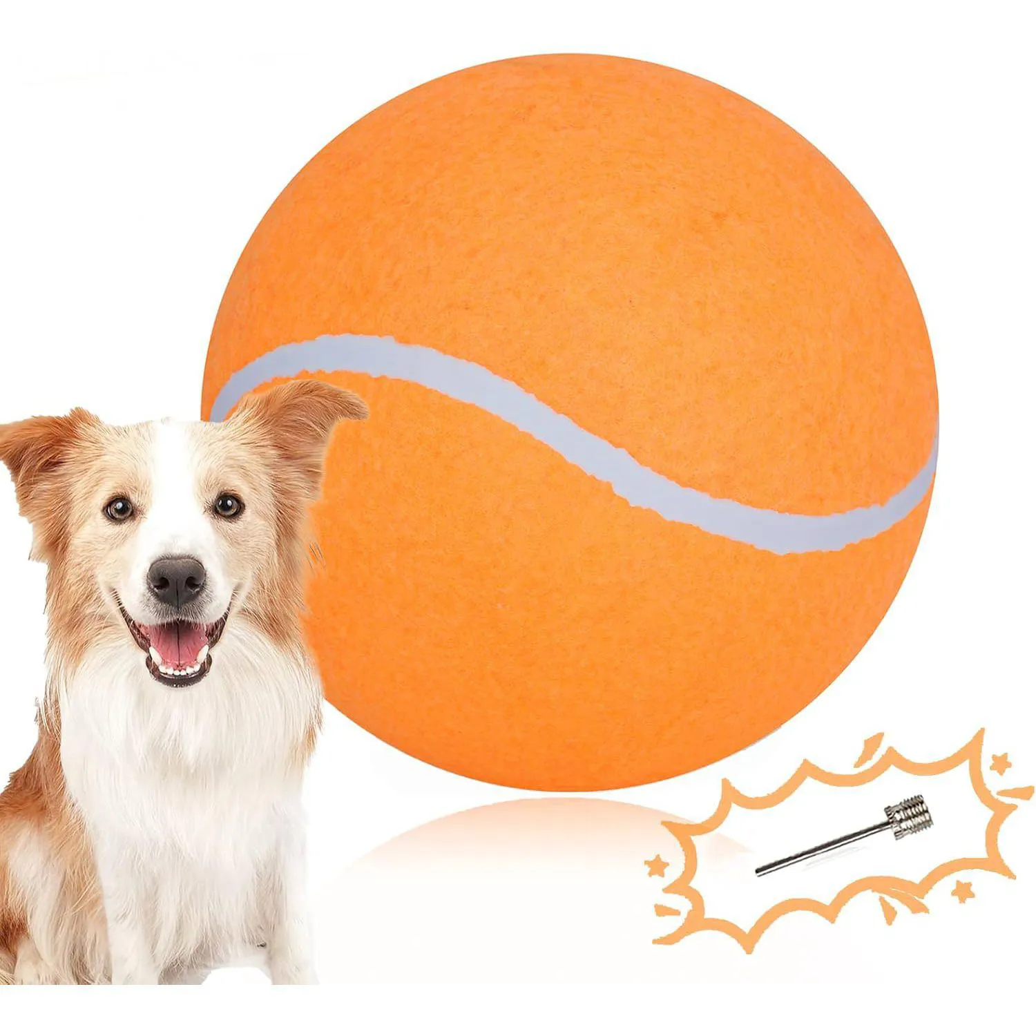 Pelota de Tenis Gigante para Perros Juguete Resistente para Juegos al Aire Libre
