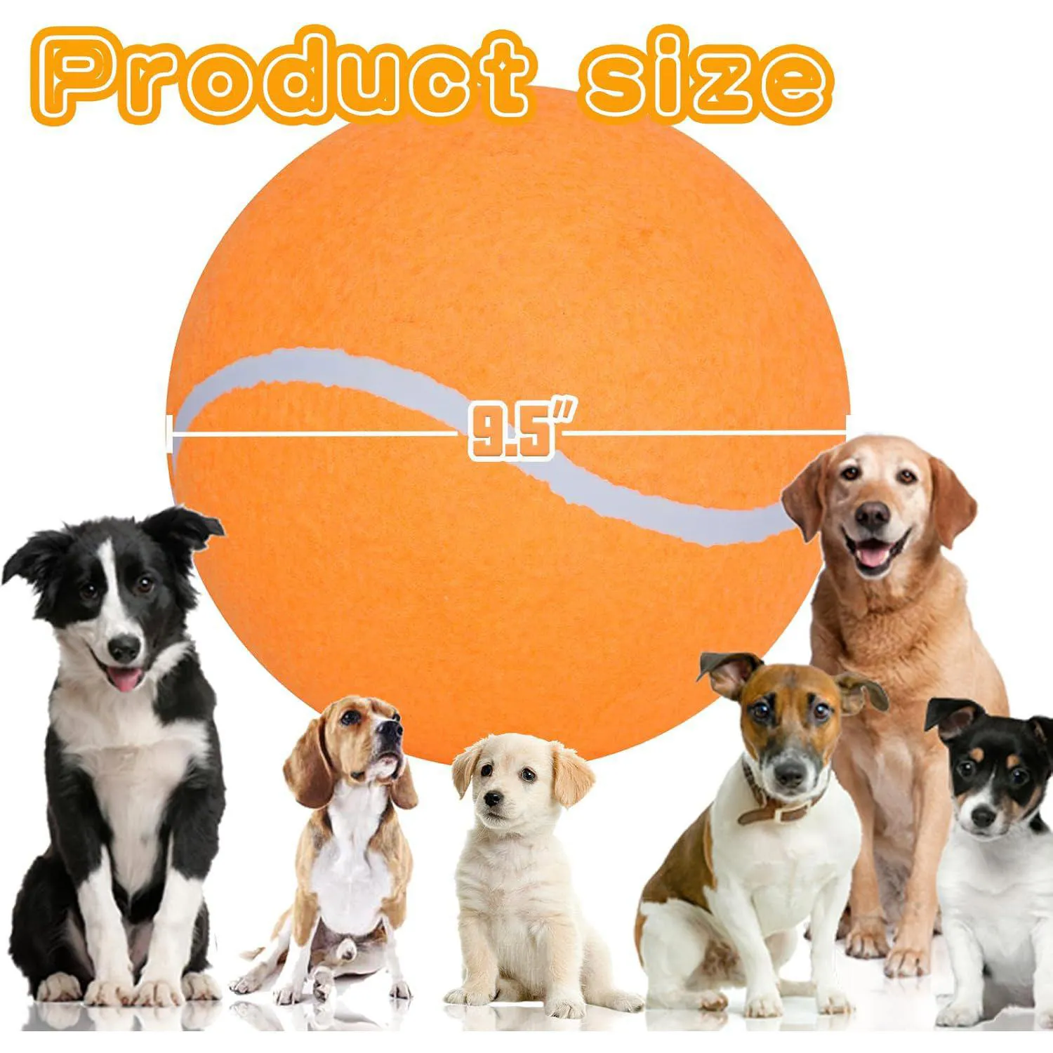 Pelota de Tenis Gigante para Perros Juguete Resistente para Juegos al Aire Libre
