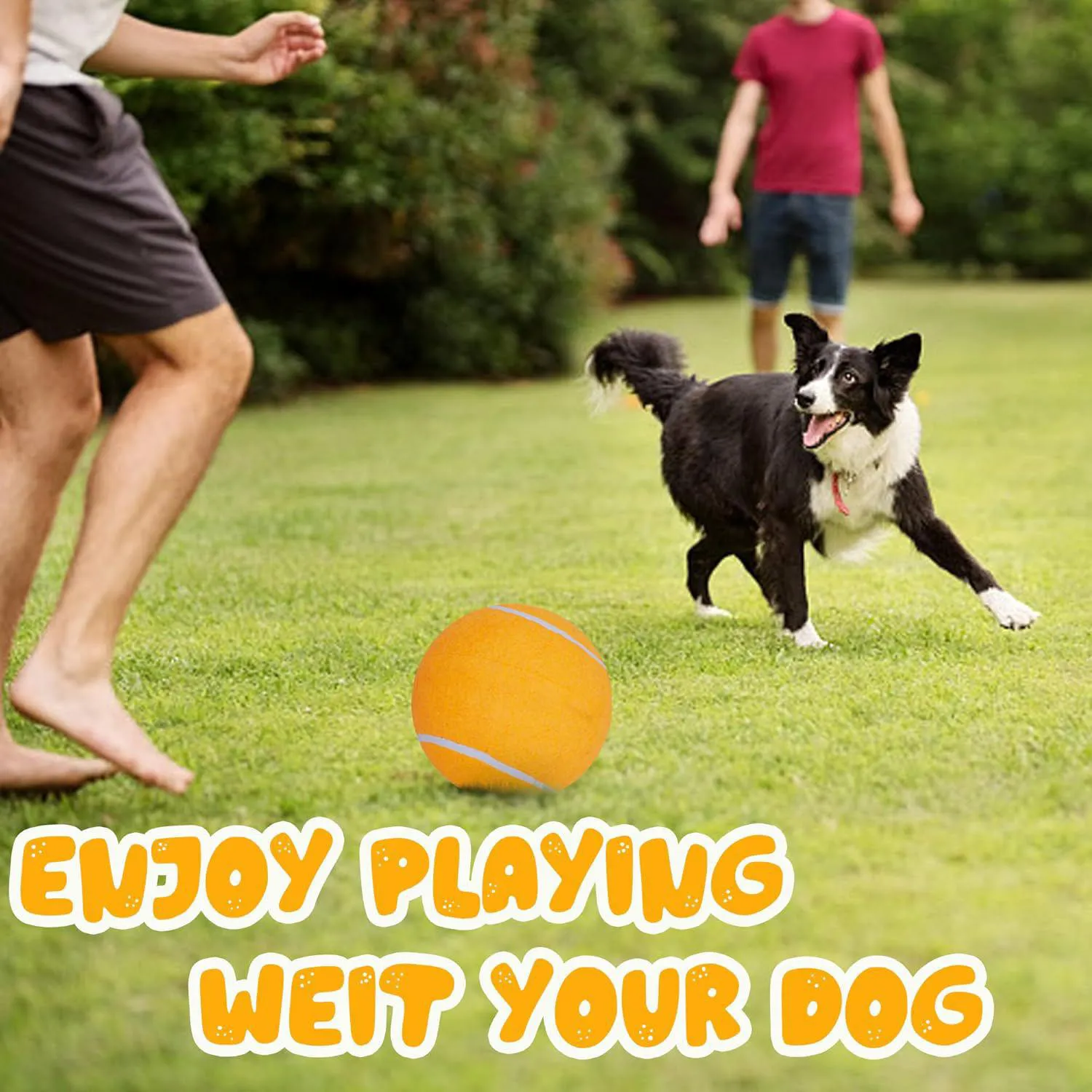 Pelota de Tenis Gigante para Perros Juguete Resistente para Juegos al Aire Libre 6