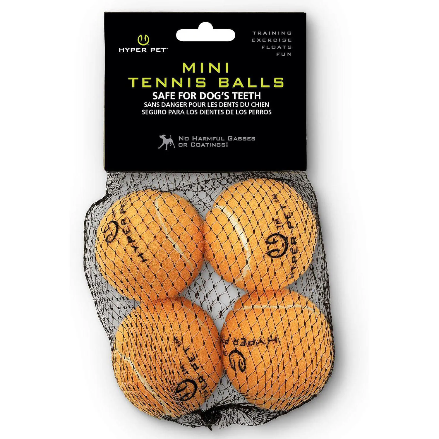 Pelotas Interactivas para Perros Hyper Pet MINI Color Naranja Paquete de 4