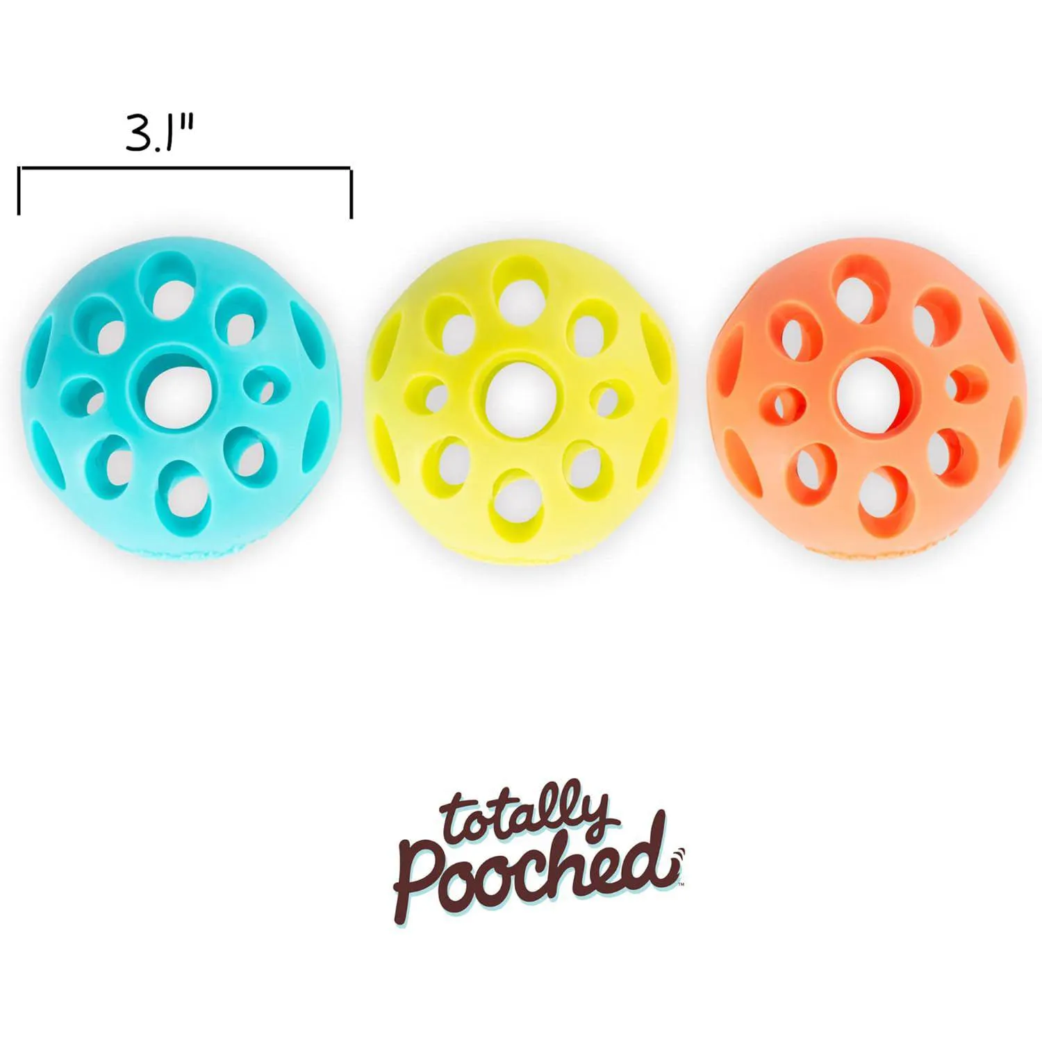 Pelota Interactiva para Perros con Compartimento para Golosinas y Limpieza Dental 3