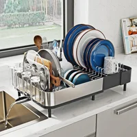 Escurridor De Platos Expandible Acero Inoxidable Sunly