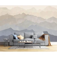 Papel Tapiz Eierme De Seda Moderno Con Diseño Picos Al Óleo