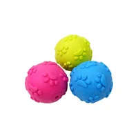 Pelotas Chirriantes Para Perros Paquete De 3 De Goma Natural Flotantes Y Seguras