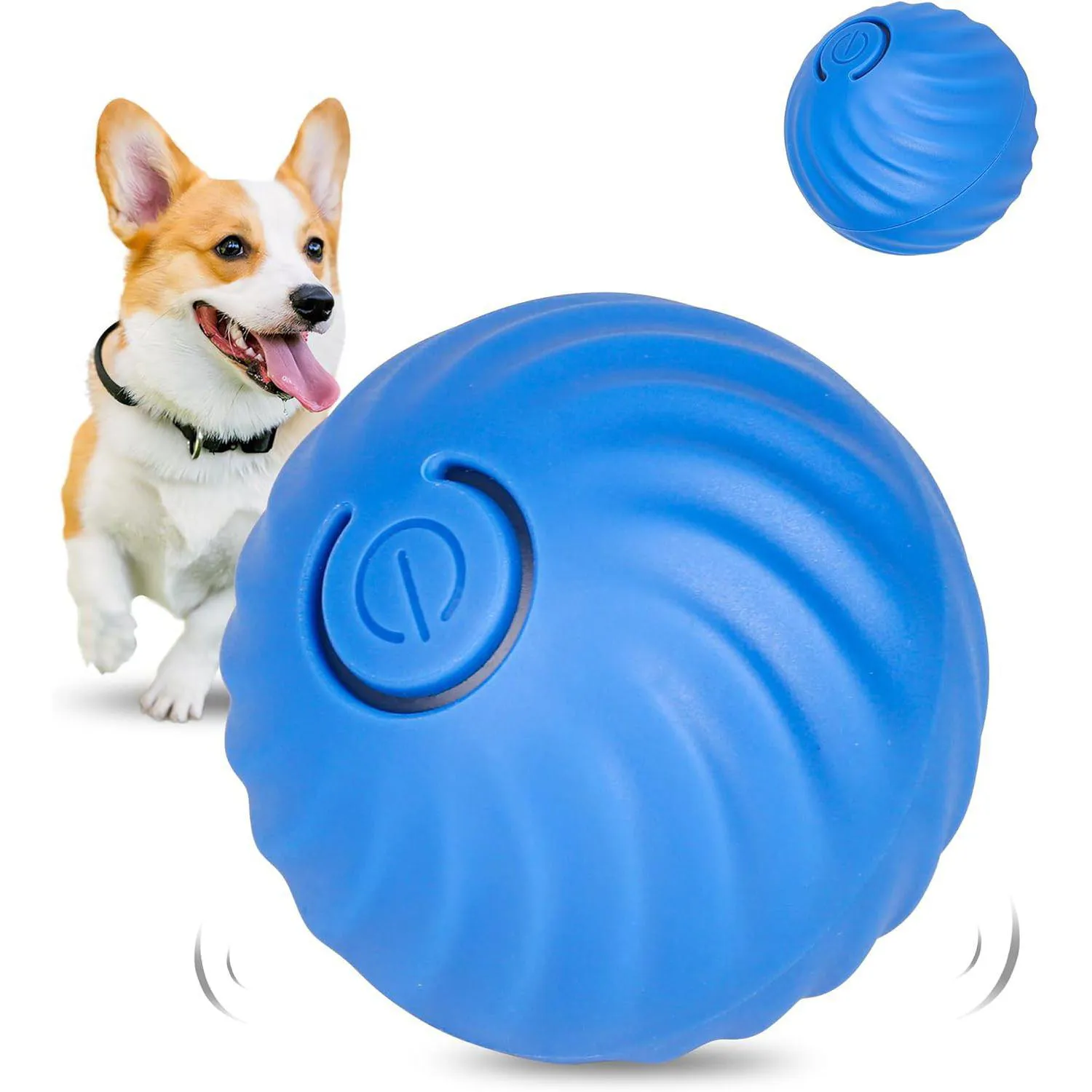 Pelota Inteligente Para Perros Con Rebote Automático Y Rotación Recargable