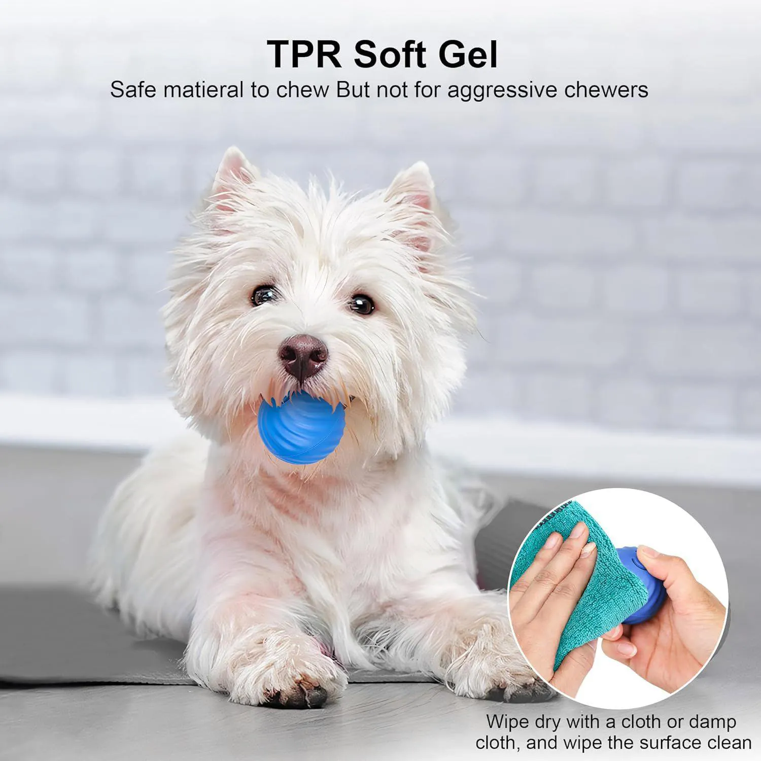 Pelota Inteligente Para Perros Con Rebote Automático Y Rotación Recargable 6